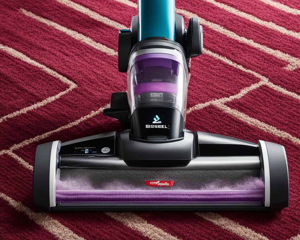 Bissell Crosswave Pet Pro on high-pile carpet