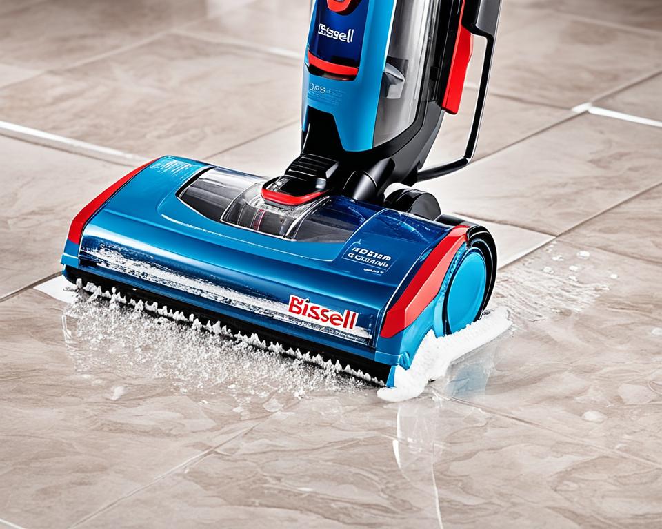 Bissell Crosswave on tile flooring